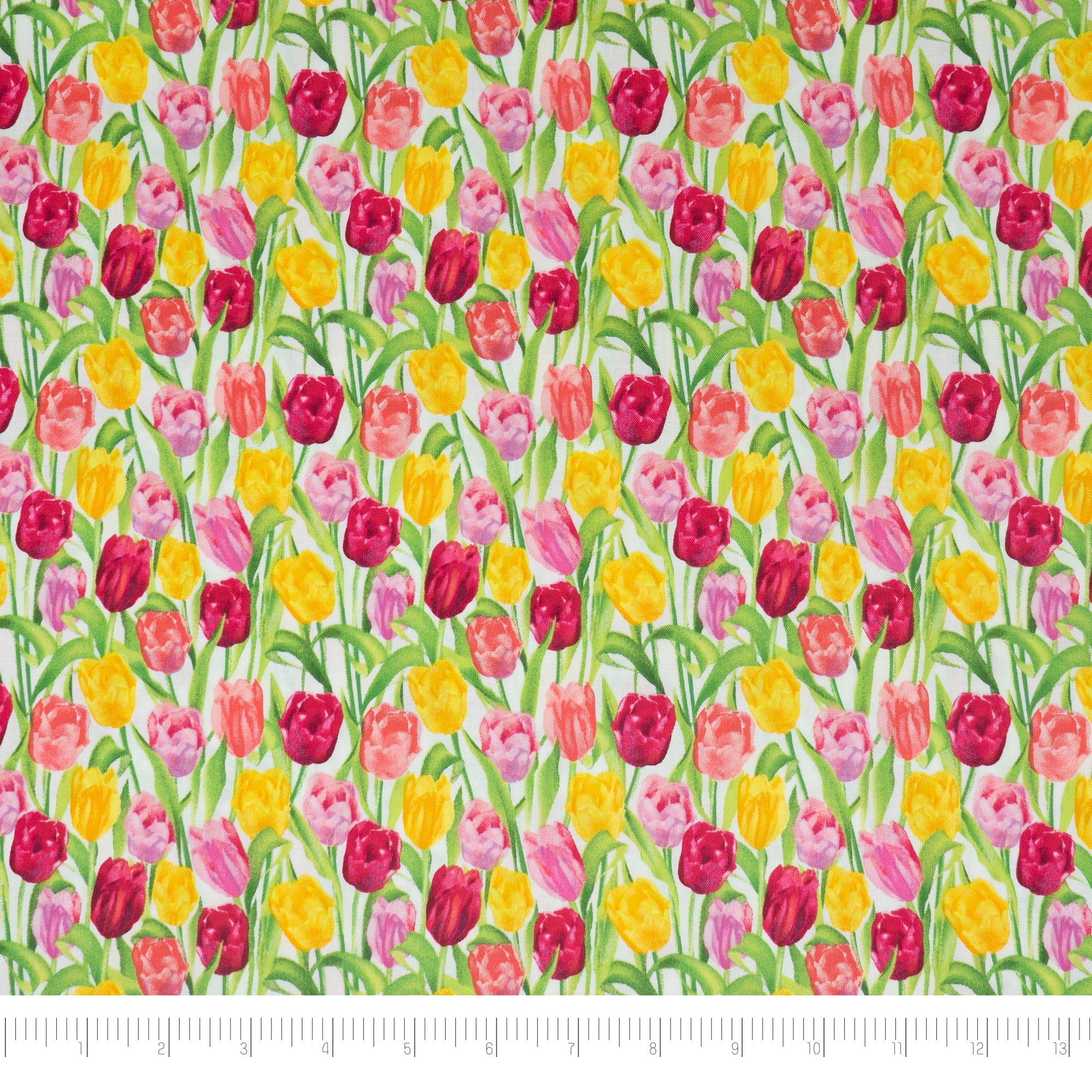 Singer Fabrics, 100 Cotton Print, Craft Quilting, 44 Inch, Multi Tulip