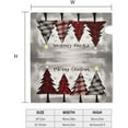 thumbnail image 4 of Mailbox Cover Christmas Red Plaid Snow Xmas Tree Black Texture Letter Box Cover Magnetic Mail Wraps Post Garden Decorations 21x18 in, 4 of 6