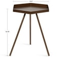 thumbnail image 2 of Kate and Laurel Kashvi Modern Side Table, 17 x 15 x 20, Bronze, Decorative Glam Hexagon End Table for Storage and Display, 2 of 6