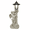 LEFT, variant on 1PC Solar Powered Angel Sculpture, Roman Pillar Angel Garden Sculpture, Indoor And Outdoor Solar Street Lamp Garden Landscape Decoration (Right)