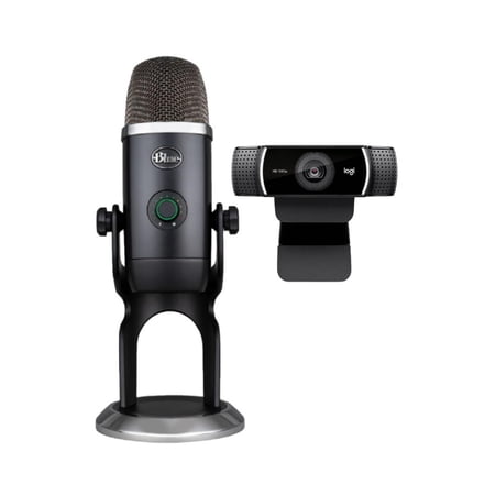 UPC: 0196271817277 | Blue Microphones Yeti X USB Microphone Dark Gray with Logitech C922 Pro Webcam