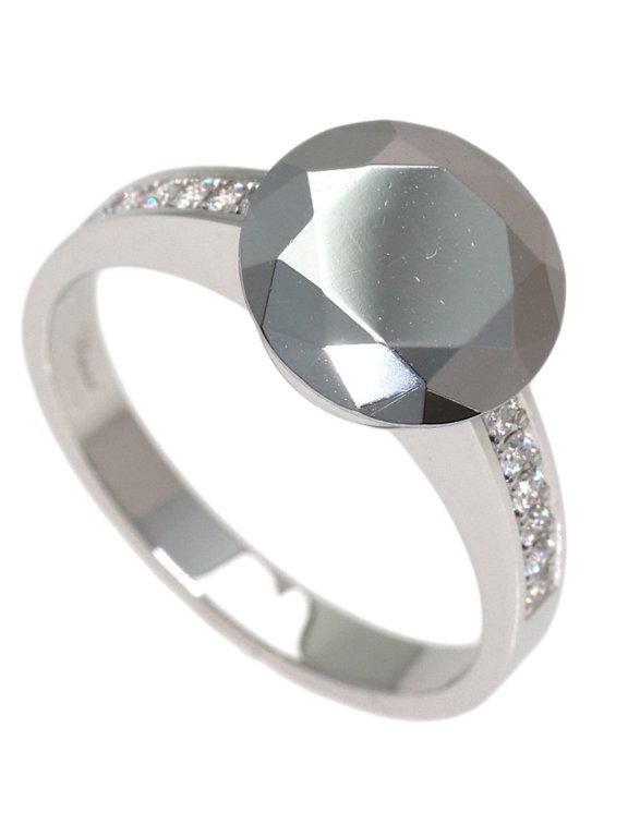 Pre-Owned Chopard Golden Diamond Ring - 18K White Gold/Chrome Women's