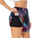 thumbnail image 1 of Balery Outer Space Floating Numbers And Letters Pantalones cortos deportivos para mujer con forro y dos bolsillos, elásticos, para entrenamiento, gimnasio, yoga-XX-Large, 1 of 7