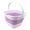 White/Pale Purple, variant on SAMMART 9.5L (2.5 gallon) Collapsible Rectangular Handy Basket/Bucket