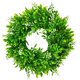 thumbnail image 1 of 12 Inch Artificial Green Leaves Wreath, Round Boxwood Wreath, Hanging Green Leaves Wreath for Window, Front Door, Festival, Celebration, Party, Home D, 1 of 5