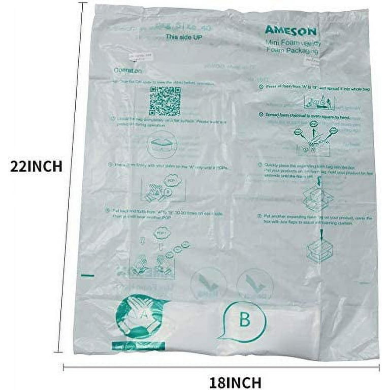 Mini Air Handy Foam Room Temperature Expanding Foam Packaging Bags #10 (8 Pack)