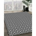 thumbnail image 3 of Ahgly Company Machine Washable Indoor Rectangle Transitional Midnight Gray Area Rugs, 2' x 3', 3 of 7