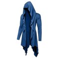 thumbnail image 3 of Unisex Halloween Hooded Cloak Costumes Party Cape Fashionable Halloween Retro Hooded Jacket Long Cardigan Pleated Shawl, 3 of 5