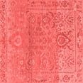 thumbnail image 1 of Ahgly Company Machine Washable Indoor Square Oriental Red Traditional Area Rugs, 6' Square, 1 of 4