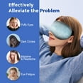 thumbnail image 4 of Cooling Eye Mask 2 Packs - Reusable Gel Ice Pack for Dark Circles, Swelling Relief Adjustable Band (Black Blue), 4 of 7