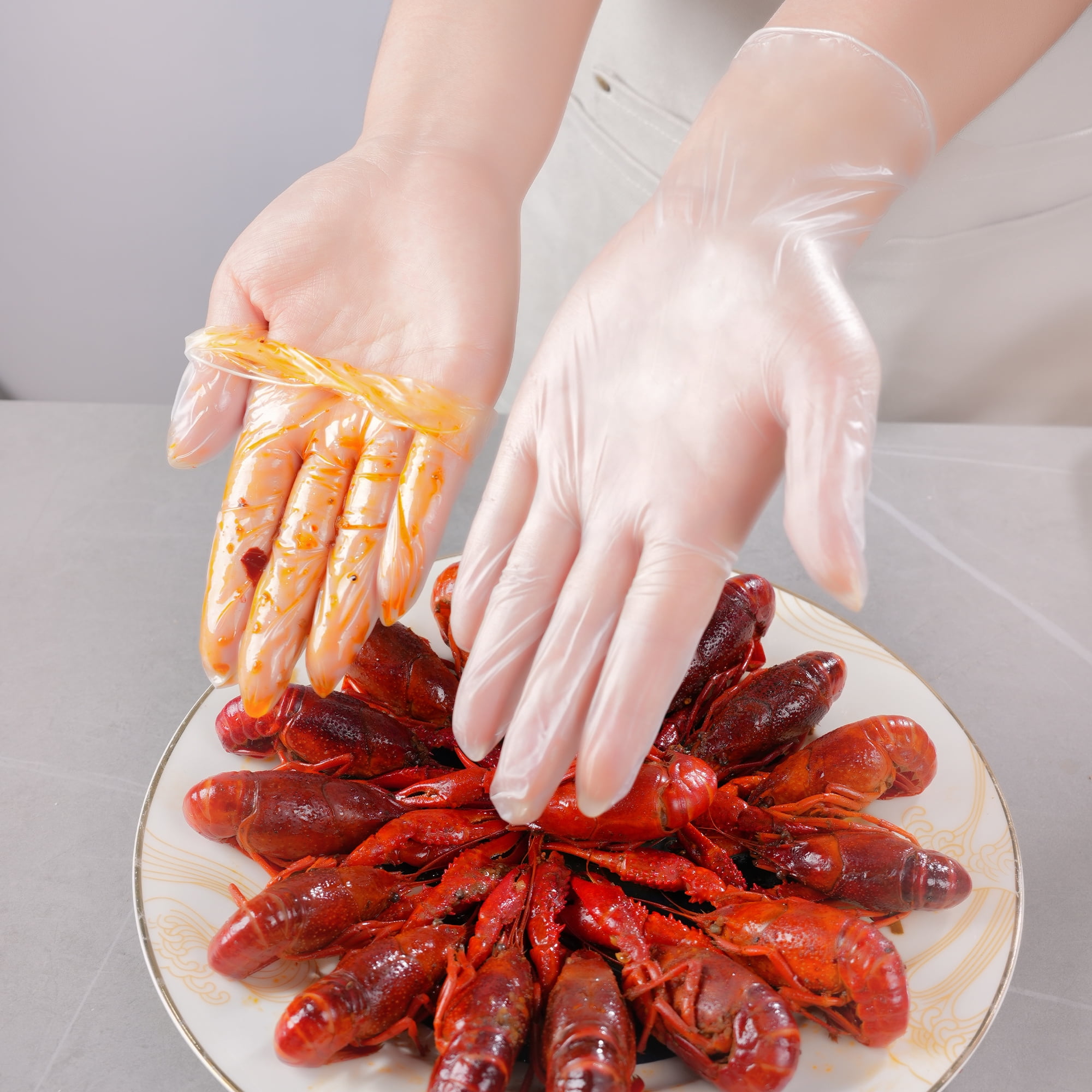 Finitex 1000 Count Vinyl Gloves, 4.5 Mil Latex-Free Disposable Gloves for Cooking and Cleaning, XL