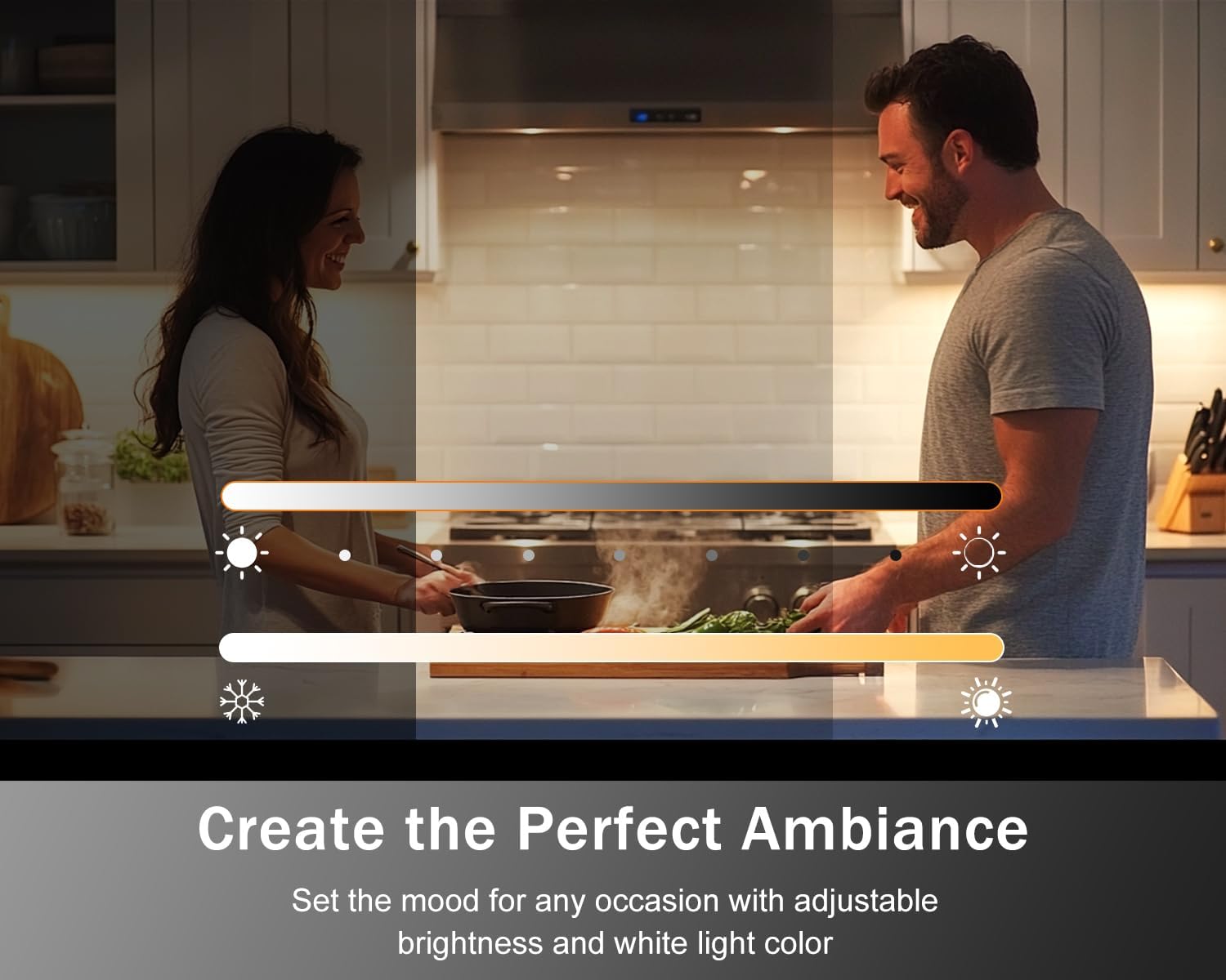 Cefrank Smart Under Cabinet Lights, 4-Pack 12" V-Shaped LED Bars - Voice & App Controlled, Dimmable 2700K-6000K, Easy 5-Minute Install