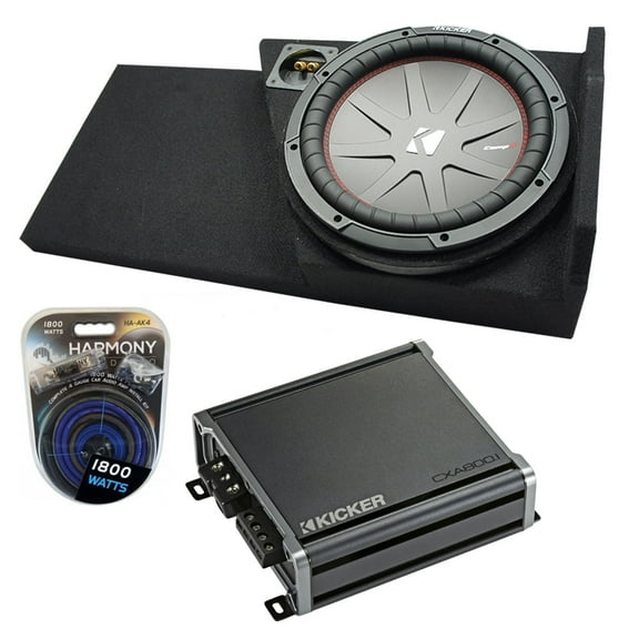 2014 - 2018 Chevy Silverado Double Cab Kicker CWR10 Single 10 Sub Box CXA800.1