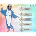 thumbnail image 4 of Silver Lilly Unisex Adult Plush Owl One Piece Cosplay - Bird Animal Costume (Blue Owl, L), 4 of 6