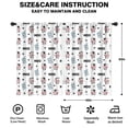 thumbnail image 2 of Blackout Kids Curtains,White Cow Moo Milk Pattern Childrens Insulated Curtains Set Of 2,Bedroom Essentials,Toddler Room Decor 42x63in(106x160cm), 2 of 5