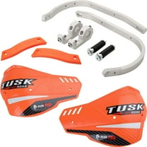 Tusk D-Flex Pro Adventure Handguards Silver Bar/Orange Plastics 7/8" Bars For Husqvarna Norden 901 2022-2024