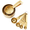 thumbnail image 2 of Juego de Tazas y Cucharas medidoras BLESIY de cocina 8 Ud oro, 2 of 8