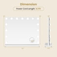 thumbnail image 3 of Gymax Vanity Mirror w/ Lights 23" x 18" Lighted Makeup Mirror w/ 10X Magnification, 3 of 10