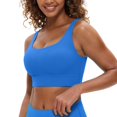 thumbnail image 1 of Sostén Deportivo CRZ YOGA Butterluxe con Relleno y Escote Redondo Azul XL, 1 of 4