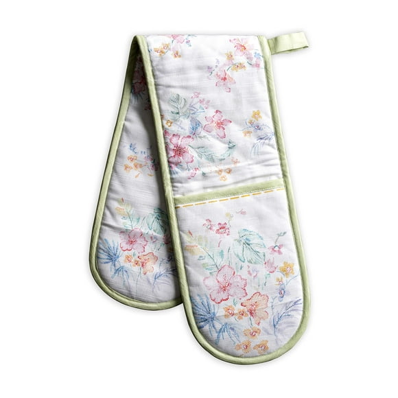Maison d Hermine Paradise Island 100% cotton Easter Double Oven glove with Loop Heat Resistant for BBQ cooking Baking grilling Microwave Barbecue SpringSummer (75 Inch by 35 Inch)
