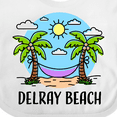 thumbnail image 4 of Inktastic Summer Vacation in Delray Beach Boys or Girls Baby Bib, 4 of 4