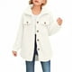 thumbnail image 2 of Cowsor Womens Fuzzy Fleece Jacket Button Down Sherpa Coats Casual Winter Warm Outwear with Pockets, 2 of 7