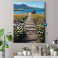 thumbnail image 4 of Scottish Highlands Heather River Canvas Print Wall Art, Nature Scenery Decor for Living Room Bedroom Hotel Cafe, 4 of 8