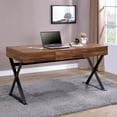 thumbnail image 3 of Furniture of America Riley Industrial Multi-Tone Desk in Oak Wood Finish and Sand Black, 3 of 6