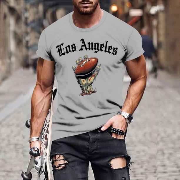 Tops para hombre, blusas y camisas de manga corta con cuello redondo para hombre, jersey informal con cuello redondo estampado para hombre, pantalones cortos deportivos para fitness, blusa de poliéste