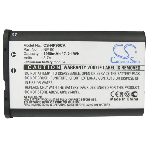 Replacement Battery For Casio 3.7v 1950mAh Camera Battery