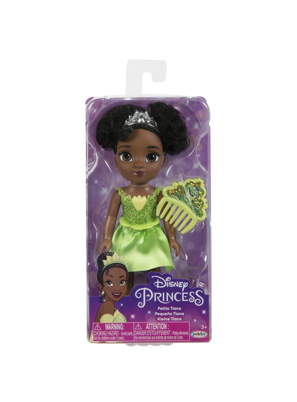 Disney Princess 6" Petite Tiana Doll with Glittered Hard Bodice and includes comb