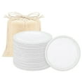 thumbnail image 1 of Organic Reusable Makeup Remover Pads, Washable Eco-Friendly Natural Bamboo Cotton Rounds for All Skin Types with, 1 of 7