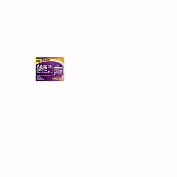 Allegra Fexofenadine 180mg Antihistamine Relief Indoor & Outdoor Allergy 70ct