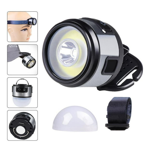 Bombilla XPG+COB Camping Headlight 800mAh Mini USB Caps Clip Lamp con imán y gancho Wdftyju Para estrenar