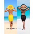 thumbnail image 3 of 2 piezas de faldas envolventes para traje de baño de gasa para cubrir la playa para mujer, 3 of 7