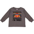 thumbnail image 3 of Inktastic 3rd Birthday Racing 3 Year Old Boys Long Sleeve Toddler T-Shirt, 3 of 5