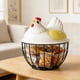 thumbnail image 1 of Uuiauoio Chicken Wire Egg Baskets, Rustic Metal Egg Baskets for Fresh Eggs, Egg Holder Countertop Basket with, 1 of 6
