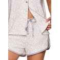 thumbnail image 4 of Avalanche Women's 2-Piece Speckle Dot Super Soft Top/Shorts Pajama Set, 4 of 4