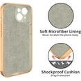 thumbnail image 2 of for White iPhone 15 Case with Ring Holder Kickstand [with Magnetic] Soft TPU Bumper, Glitter Gold Electroplated Cover Full Camera Protective Phone Case for iPhone 15 2023, 2 of 14