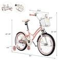 thumbnail image 3 of Gymax Vélo pour Enfants 18 Pieds' Bicyclette Freestyle Ajustable pour Tout-Petits avec Roues Stabilisatrices, 3 of 10
