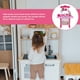 thumbnail image 3 of Juego de cocina de simulación de cocina para niños con música ligera, estufa de madera, accesorios para bebés (rosa), 3 of 6