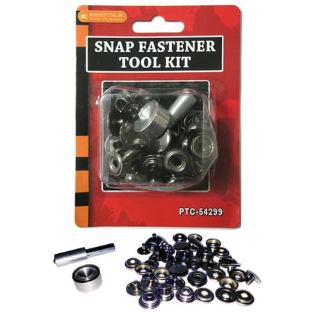 

Metal Snap Fastener Tool Kit Leather Buttons Press Studs Grommet Set Clothing