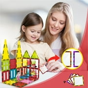 PicassoTiles Mirror Magnetic Tile Blocks, Square Expansion Set, STEM Educational Toy, Toddler Magnets, Sensory Learning, Stacking Blocks for Age 3+