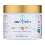 Era Organics Soothing Nipple Cream for Breastfeeding Moms - 100% Natural, USDA Organic Calming Nipple Balm For Chapped, Irritated, Sensitive Skin. Non-GMO, Baby Safe Breastfeeding Cream 2oz