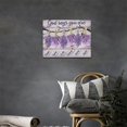 thumbnail image 2 of Purple Lavender Wall Art God Says You Are Wall Decor Rustic Hummingbird Lavender Pictures Canvas Prints Motivational Framed Modern Artwork for Women Home Living Room Bedroom Bathroom 16"x12", 2 of 6