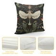 thumbnail image 4 of JEUXUS  Gothic Pillow Case Sets,Ployester Sofa Throw Pillow CoverVintage Starry Sky Plant Moth Mushroom Pattern Square Couch Pillow Protector Cushion, 4 of 5