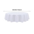 thumbnail image 3 of Apmemiss Nappe en Polyester Concise pour Maison Nappe Unie pour Salon et Salle à Manger Rassemblements Nappe Ronde Imperméable, 3 of 6