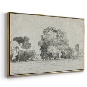 Vintage Landscape-MXIII By Wexford Home Framed in Gold Wood Gallery Wrapped Canvas 27 in. x 41 in.