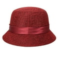 thumbnail image 4 of Yesbay Women's Polka Dot Mesh Flower Bowler Bucket Hat Outdoor Sun Visor Basin Cap, 4 of 8