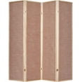 thumbnail image 4 of Legacy Decor 4 Panels Room Divider Privacy Screen Rattan Cane Webbing Insert Dark Walnut Finish Frame 71” High x 70” Wide, 4 of 4